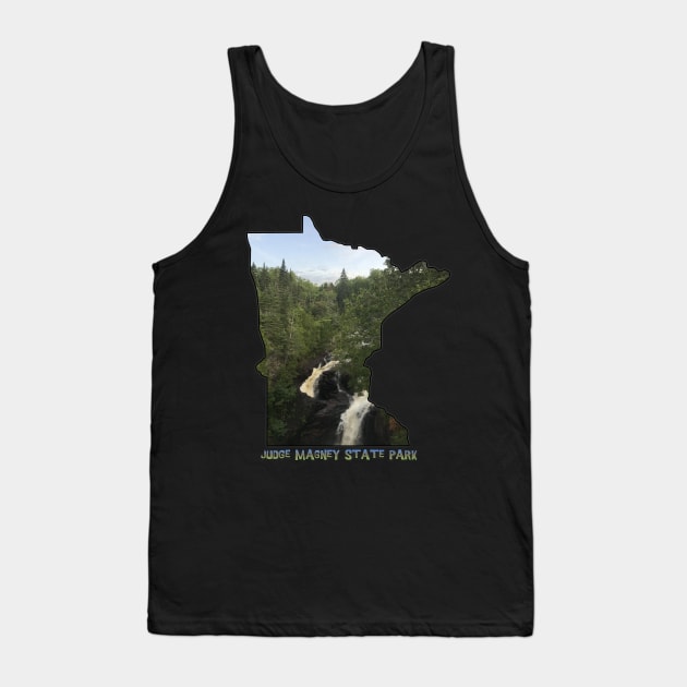 Minnesota Outline (Devil's Kettle in Judge Magney State Park) Tank Top by gorff